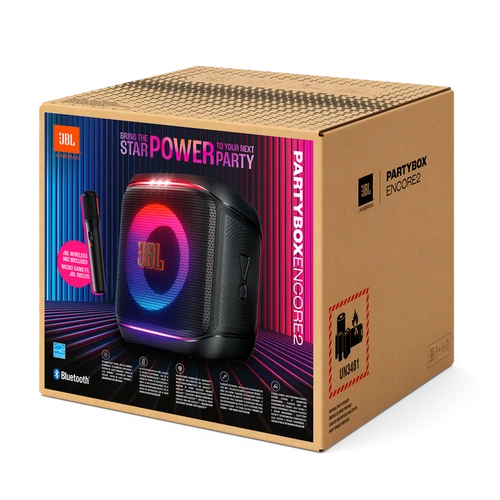בידורית ניידת עם מיקרופון JBL PartyBox Encore 2-  אחריות יבואן רשמי ניופאן
