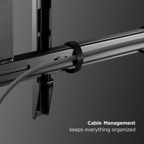 זרוע קיר חשמלית מתכווננת לטלוויזיה עד 75