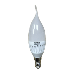 נר טיפה W.L E14 10W LED חלבי
