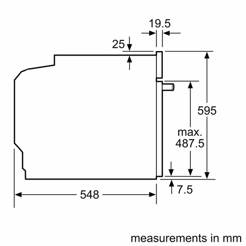 תנור בנוי 60 ס"מ BOSCH HBA534EB3 סדרה 4 בוש
