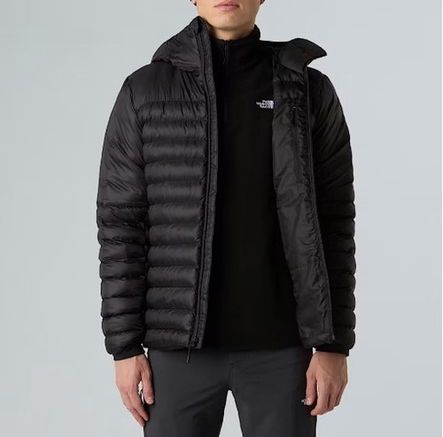 מעיל פוך סינתטי לגברים Terra Peak Hooded Jacket Black