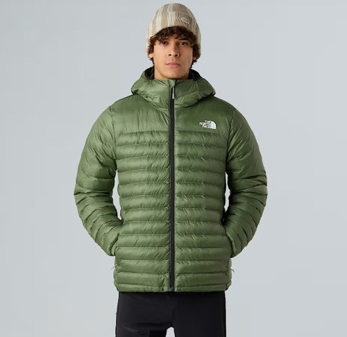 מעיל פוך סינתטי לגברים Terra Peak Hooded Jacket Bark Mist