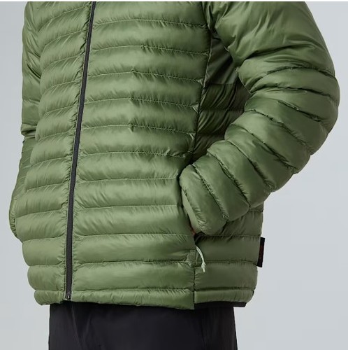 מעיל פוך סינתטי לגברים Terra Peak Hooded Jacket Bark Mist