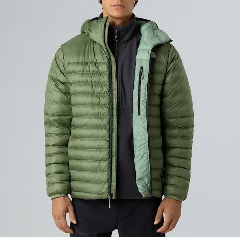 מעיל פוך סינתטי לגברים Terra Peak Hooded Jacket Bark Mist