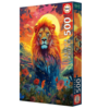 פאזל 500 חלקים - דמות אריה בשקיעה