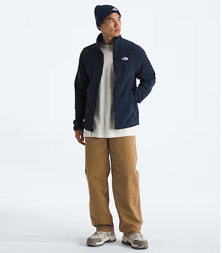 מעיל מיקרופליז גברים GLACIER 100 FULL ZIP Summit Navy