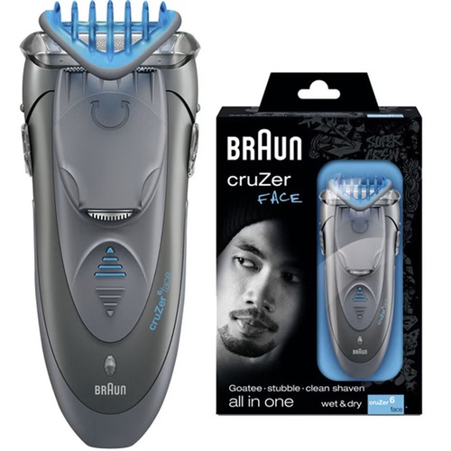 מכונת גילוח נטענת יבש/רטוב Braun Cruzer 6 Face