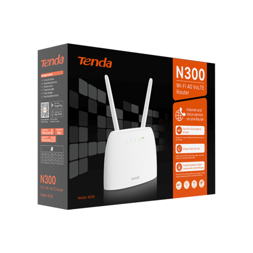 נתב 4G עם VoLTE, Wi-Fi יציב ותמיכה גלובלית - Tenda 4G06