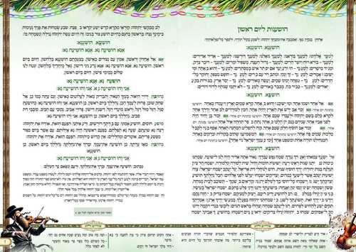 סדר הושענות לימי סוכות והקפות לשמחת תורה