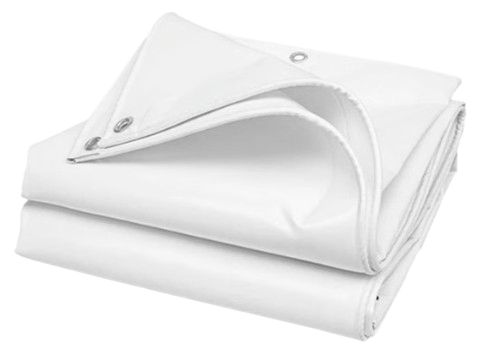 כיסוי ברזנט איכותי לבן 3X3 - 90GSM