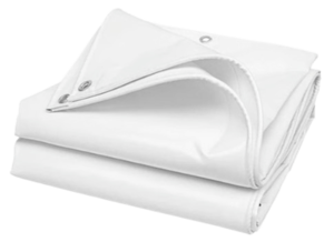 כיסוי ברזנט איכותי לבן 3X3 - 90GSM