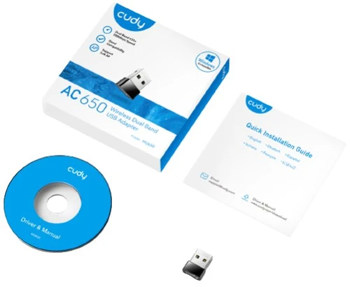מתאם רשת אלחוטי CUDY WU650 AC650 | קודי