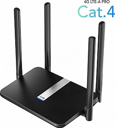 נתב סלולרי CUDY LT500 4G LTE AC1200 | קודי | ראוטר סלולארי | 4 אנטנות LT-500