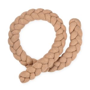 כרית נחשוש קלועה למיטה טדי חום