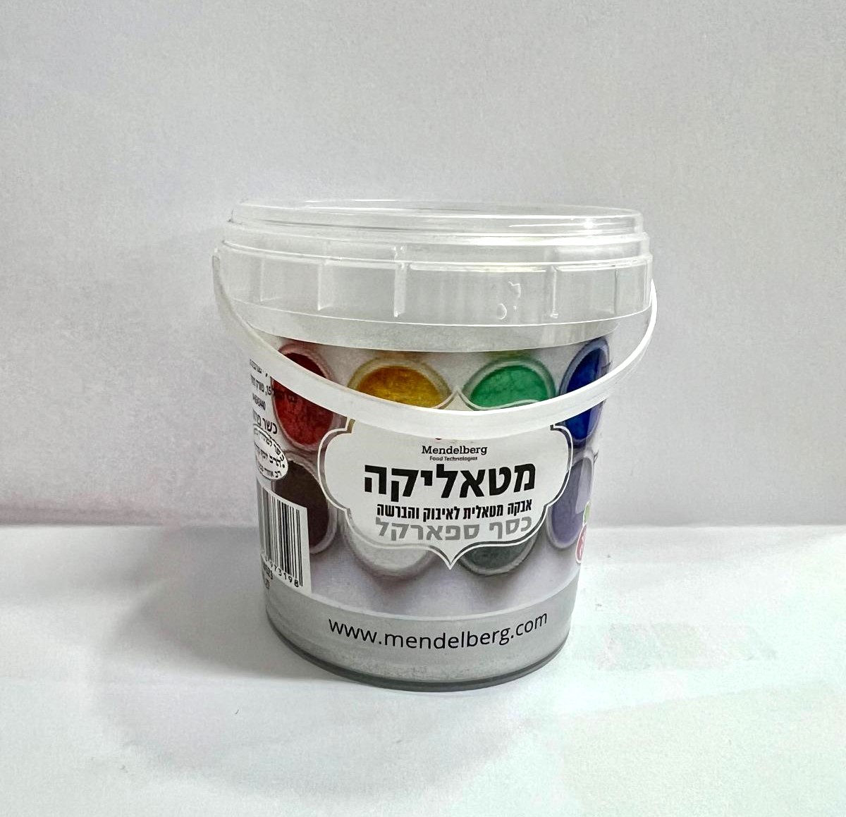 צבע מאכל לאיבוק כסף ספארקל מטאלי 