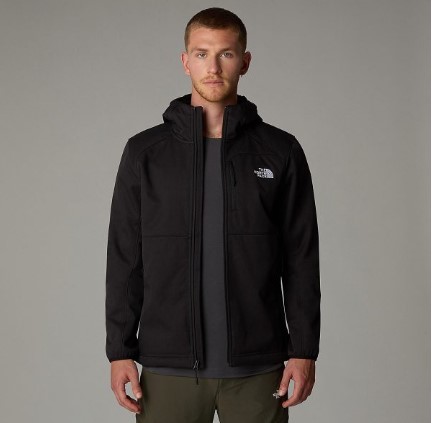 מעיל סופטשל לגברים QUEST HOODED SOFTSHELL JACKET Tnf Black-Npf