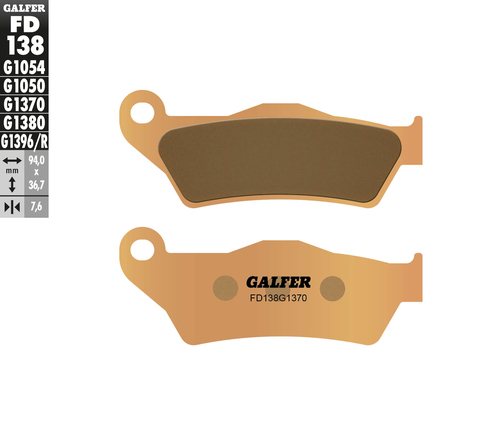 רפידות בלם GALFER Sinter Street FD138G1370 לאופנוע