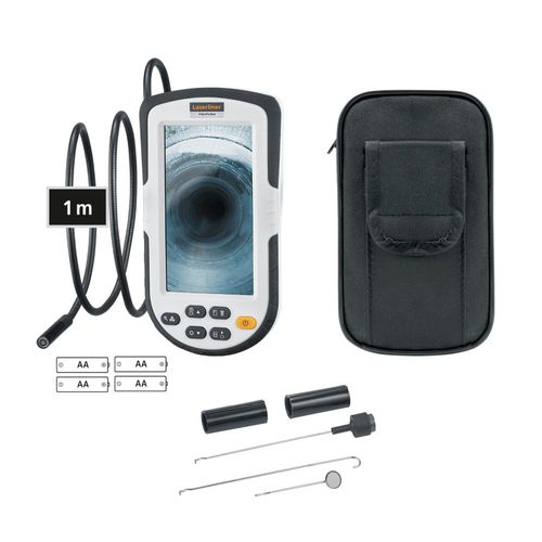 מצלמת ציר גמיש LASERLINER VideoPocket 082.261A - מערכת בדיקה ויזואלית קומפקטית עם מסך צבעוני גדול לבדיקת מקומות קשים להגעה