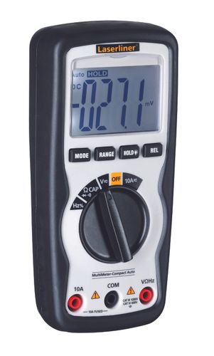 מולטימטר דיגיטלי LASERLINER Multi Meter Compact Auto 083.034A - מכשיר מדידה קומפקטי עם תצוגה מוארת למדידות חשמליות מקצועיות