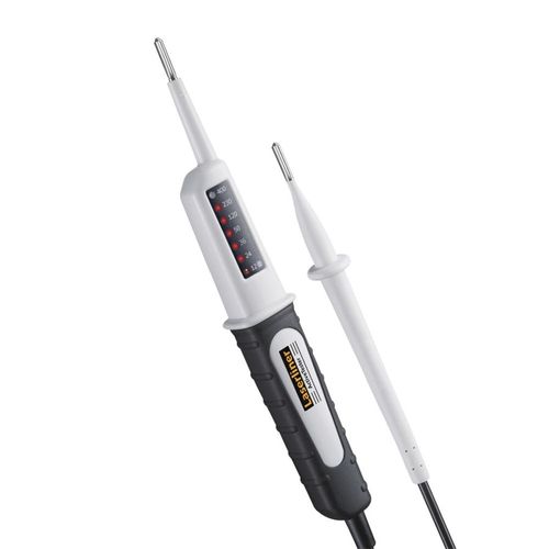 מכשיר זיהוי מתח חשמלי LASERLINER Active Tester 083.020A - מכשיר קומפקטי עם שני חודי בדיקה ותצוגת LED לזיהוי מתח AC/DC בטוח ומדויק