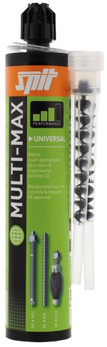 דבק עיגון כימי SPIT MULTI-MAX ETA-13/0437 - מחסנית דו רכיבית על בסיס מתאקרילט נטול סטירן לעיגון מוטות הברגה בבטון ובנייה