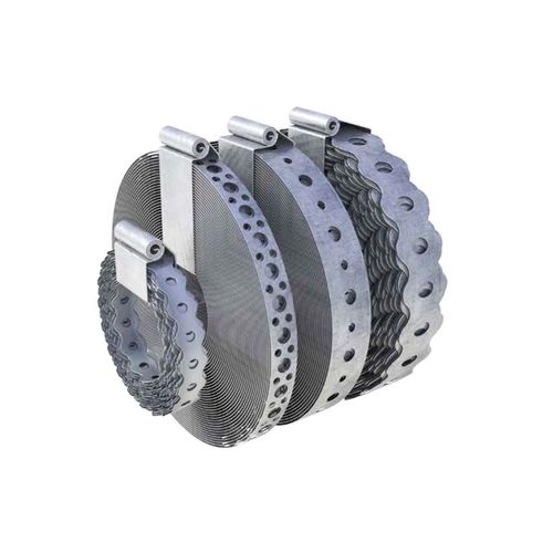 סרט מחורר חובק POSIROL KV 12 רוחב 12 מילימטר אורך 25 מטר - גליל פלדה מגלוונת עם תפס אוגד למניעת התפרמות, מיועד לחיבור וקיבוע מקצועי