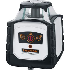 לייזר מסתובב קרן אדומה אוטומטי עם מקלט SensoLite 110 ושלט רחוק - LASERLINER Cubus 110S