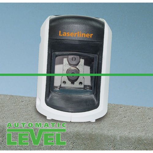 פלס לייזר צלב LASERLINER SmartVision 081.336A - מכשיר קומפקטי עם טכנולוגיית לייזר ירוק למדידות מדויקות ופיפלוס אוטומטי