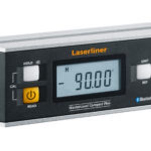 פלס אלקטרוני קומפקטי נטען Bluetooth עם תצוגה מוארת - LASERLINER Master Level Compact Plus