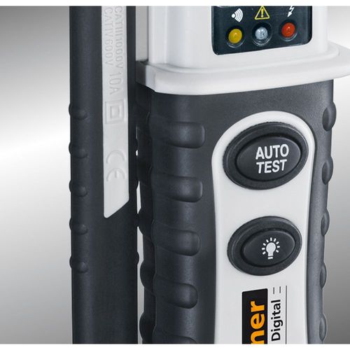 בודק מתח ורציפות דיגיטלי LASERLINER 083.025A ActiveMaster Digital - מכשיר מקצועי עם צג LCD לבדיקת מתח AC/DC ורציפות עם חיווי צליל