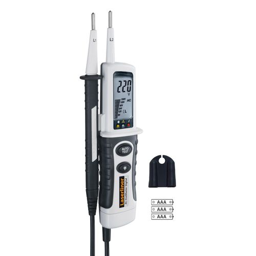 בודק מתח ורציפות דיגיטלי LASERLINER 083.025A ActiveMaster Digital - מכשיר מקצועי עם צג LCD לבדיקת מתח AC/DC ורציפות עם חיווי צליל
