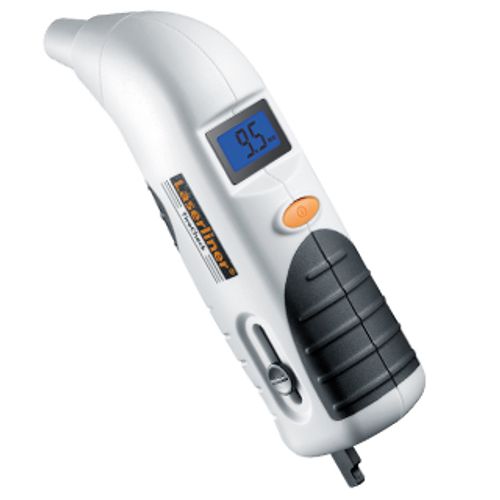 מכשיר מדידת לחץ אוויר דיגיטלי LASERLINER TireCheck 082.180A - מכשיר קומפקטי עם מסך LCD מואר לבדיקת לחץ צמיגים ועומק חריצי דריכה