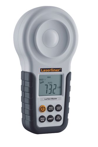 מד עוצמת אור מקצועי LASERLINER LuxTest-Master 082.130A - מכשיר דיגיטלי עם תצוגת LCD וחיבור חצובה למדידת עוצמת תאורה במקומות עבודה ומבני ציבור