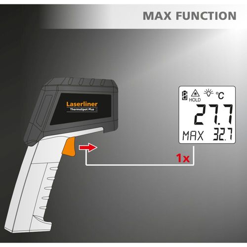 מד חום אינפרא אדום LASERLINER ThermoSpot Plus מק