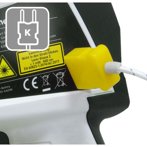 מד חום אינפרא-אדום LASERLINER ThermoSpot XP 082.043A - מכשיר מקצועי עם לייזר 8 נקודות ותצוגה צבעונית למדידות טמפרטורה ללא מגע
