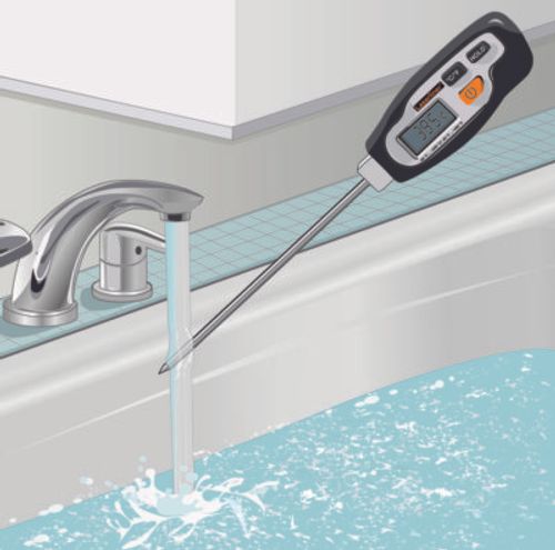 מד חום דיגיטאלי ThermoTester LASERLINER 082.030A עם חיישן דוקרן ומסך LCD למדידת טמפרטורות במזון ונוזלים
