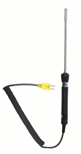 מד חום דיגיטאלי ThermoMaster LASERLINER 082.035A - מכשיר מקצועי עם מסך LCD מואר, 2 חיישני K גמישים ותיק נשיאה קשיח למדידות טמפרטורה במעבדות ותעשיה