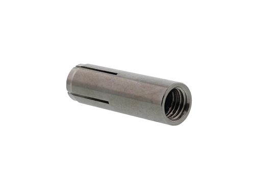 מיתד עוגן תבריג פנימי GRIP A4 SPIT מנירוסטה - עוגן איכותי עם שפתיים למניעת חדירת יתר, מתאים לשימוש בסביבות קורוזיביות ותליית ציוד מכאני