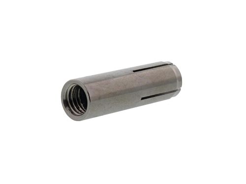 מיתד עוגן תבריג פנימי GRIP A4 SPIT מנירוסטה - עוגן איכותי עם שפתיים למניעת חדירת יתר, מתאים לשימוש בסביבות קורוזיביות ותליית ציוד מכאני