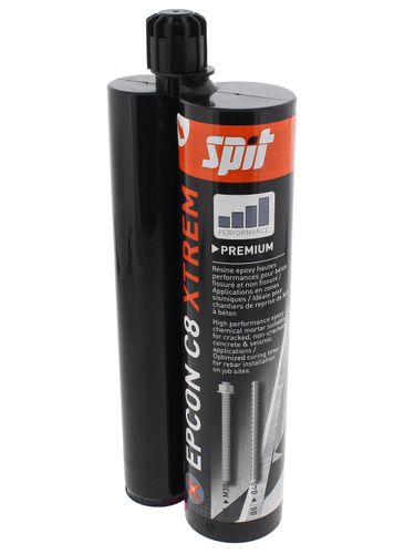 דבק עיגון אפוקסי SPIT EPCON C8 XTREM - מחסנית דו-רכיבית 450 מ