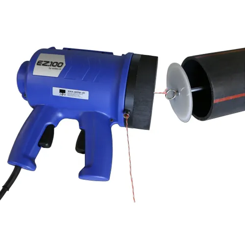 אקדח השחלת חוטי משיכה EZ ZEITLER EZ-100 - מכשיר קומפקטי וקל משקל להשחלת חוטים בצנרת חשמל ותקשורת למרחקים ארוכים