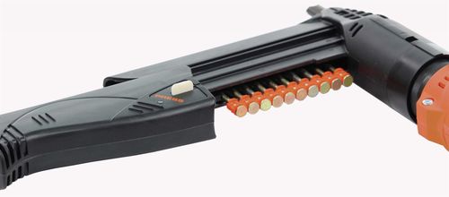 אקדח מסמרים SPIT P370 C60 בטכנולוגיית תחמיש - כלי מקצועי לקיבוע עץ ומתכת לבטון עם מחסנית 10 מסמרים וכח הלימה 350 ג'אול
