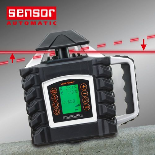 לייזר שיפוע דו צירי דיגיטלי LASERLINER Quadrum DigiPlus 410S מק