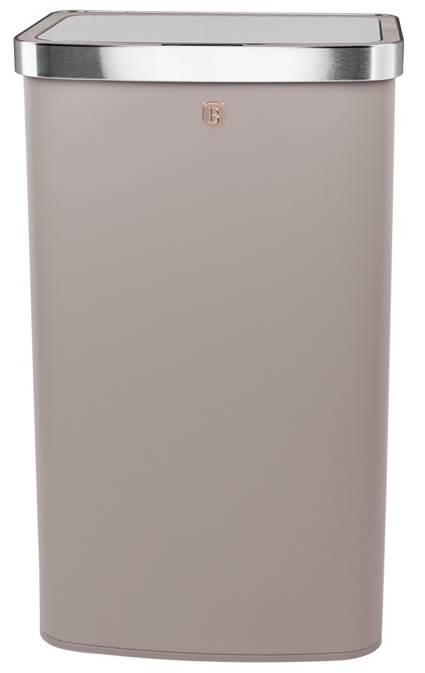 פח אשפה מעוצב חיישן אוטומטי Berlinger Haus Taupe BH9794 60L