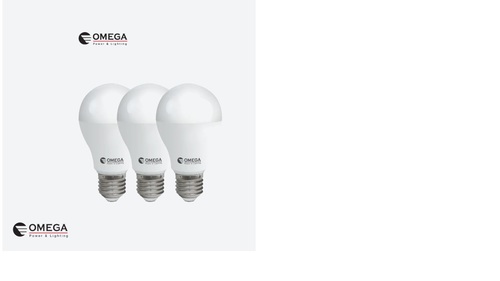 שלישיית נורות לד A60 בסיס Omega E27 אומגה OM-A60-15W-W-3