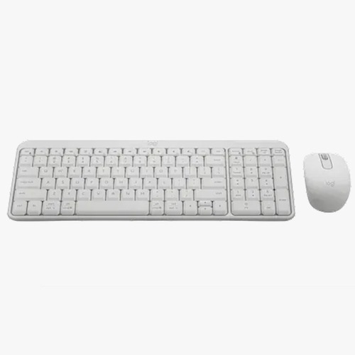 סט מקלדת ועכבר בלוטוס LOGITECH MK250 OFFWHITE לבן