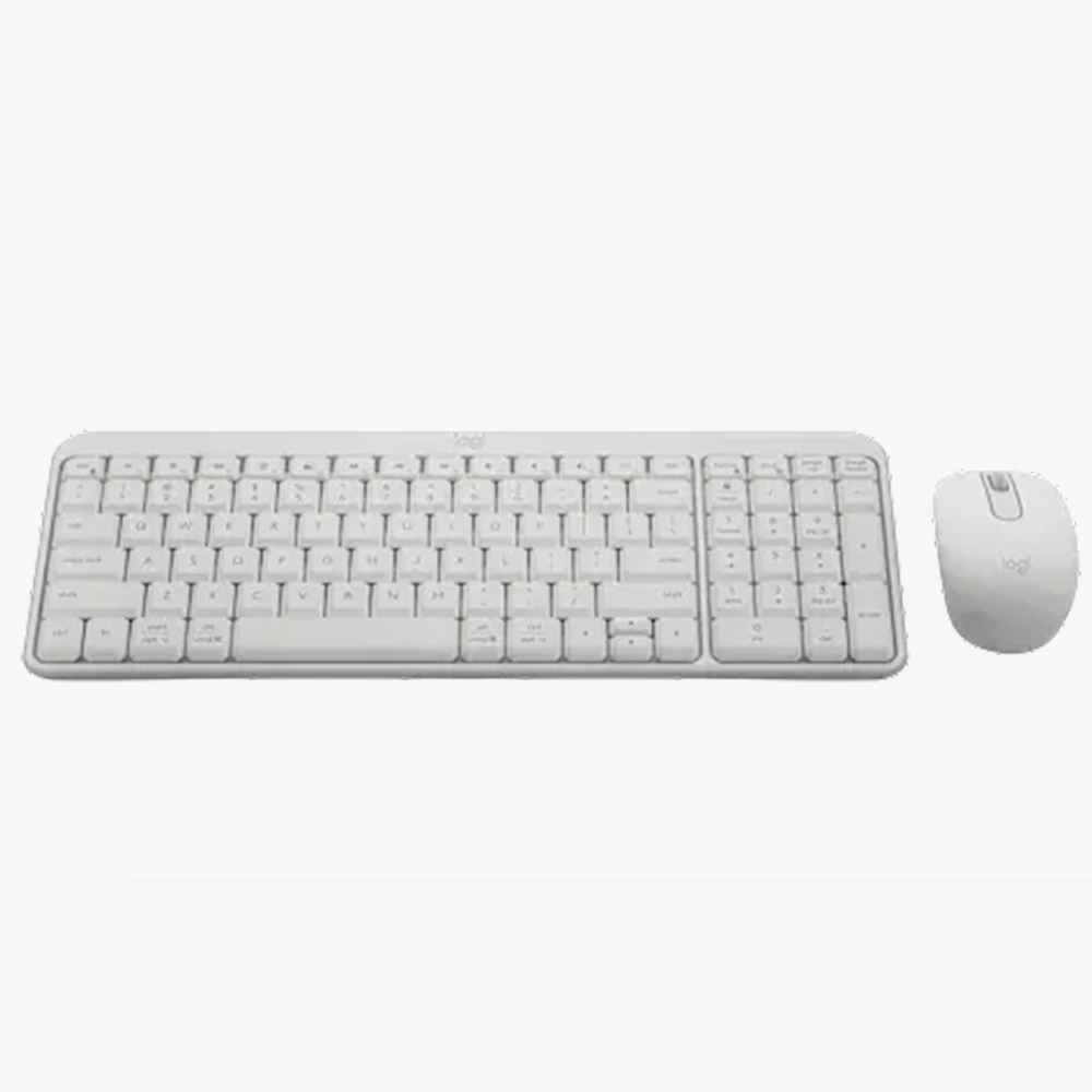 סט מקלדת ועכבר בלוטוס LOGITECH MK250 OFFWHITE לבן