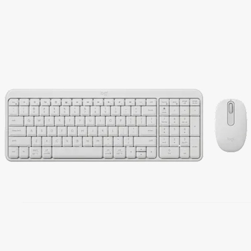 סט מקלדת ועכבר בלוטוס LOGITECH MK250 OFFWHITE לבן