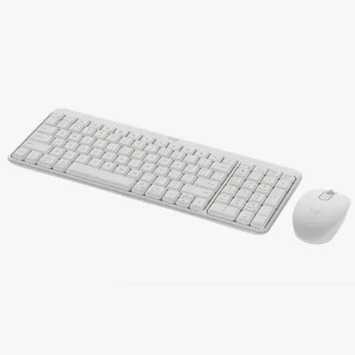 סט מקלדת ועכבר בלוטוס LOGITECH MK250 OFFWHITE לבן
