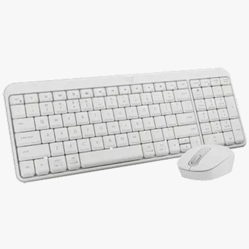 סט מקלדת ועכבר בלוטוס LOGITECH MK250 OFFWHITE לבן